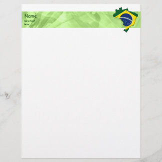 Papel Timbrado mapa do Brasil