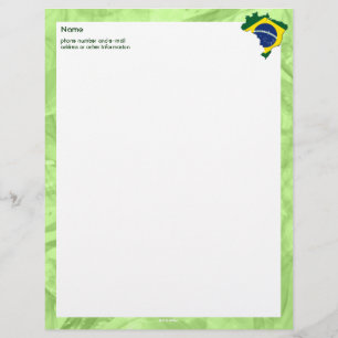 Papel Timbrado mapa do Brasil