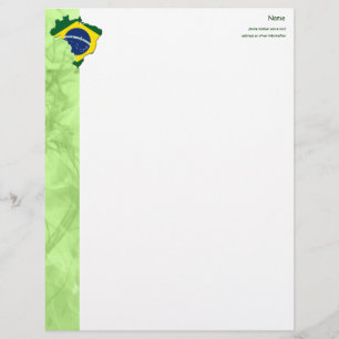 Papel Timbrado mapa do Brasil