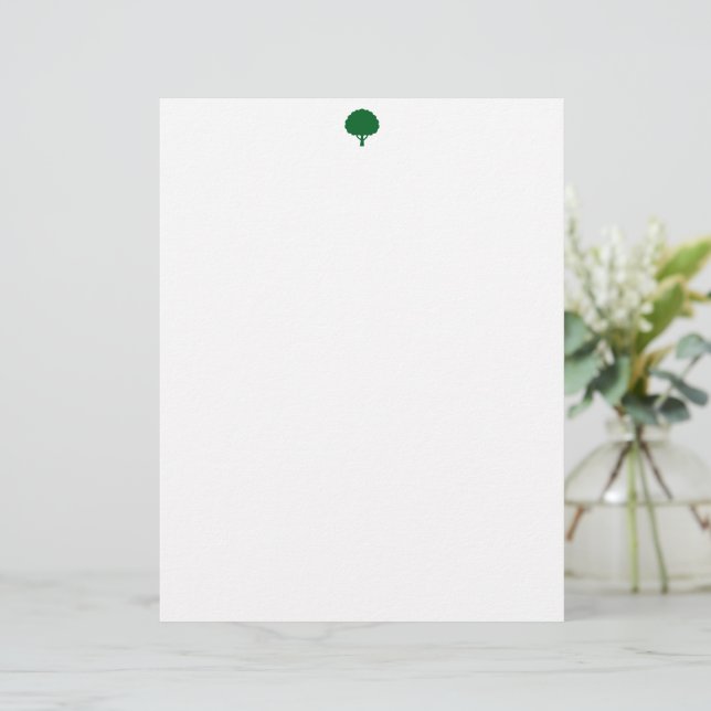 Papel Timbrado Marca de Árvore Personalizado Estil (Em pé/Frente)