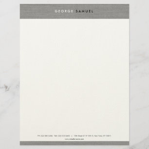 Papel Timbrado Marca de Negócios Minimalista Elegante