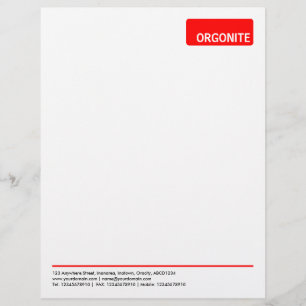 Papel Timbrado Marca Superior v3 - Vermelho