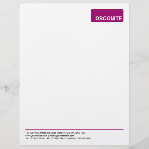 Papel Timbrado Marca Superior v3 - Vinho Vermelho