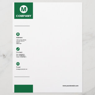 Papel Timbrado Margem Ampla - Floresta Verde