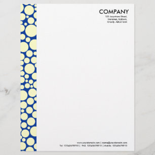 Papel Timbrado Margem de segurança - Creme em azul