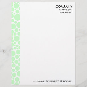 Papel Timbrado Margem de Superfície - Verde Pálido