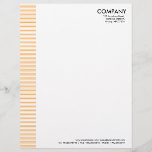 Papel Timbrado Margem Lined - Laranja Claro