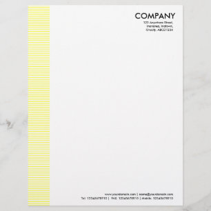 Papel Timbrado Margem Linhada - Amarelo