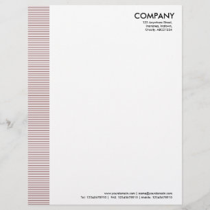 Papel Timbrado Margem Liniada - Marrom