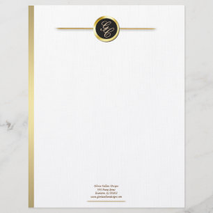 Papel Timbrado margem ouro personalizada