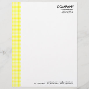 Papel Timbrado Margem Quadrada - Amarelo
