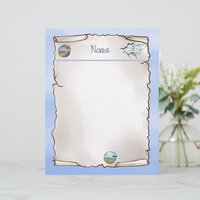 Papel Timbrado Maritim  notizblock (Em pé/Frente)