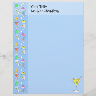 Papel Timbrado Martini Letterhead