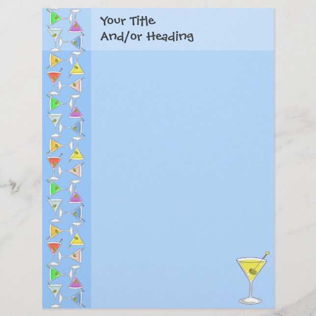 Papel Timbrado Martini Letterhead (Frente)
