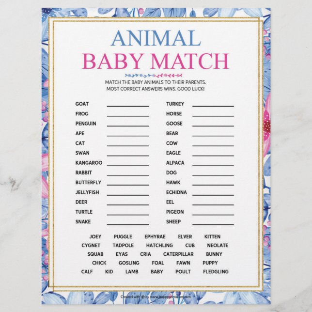 Papel Timbrado Matriz de Bebês [Aquarelas Florais] (Frente)