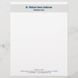Papel Timbrado Médico Moderno Simples