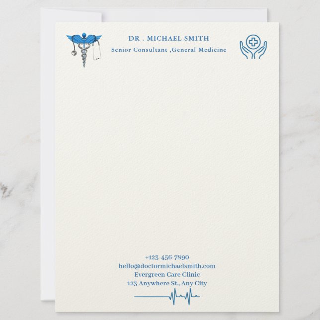 Papel Timbrado Médico Simples (Frente)