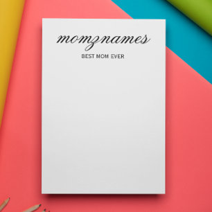 Papel Timbrado Melhor Mãe Personalizada Nome De Caligrafia