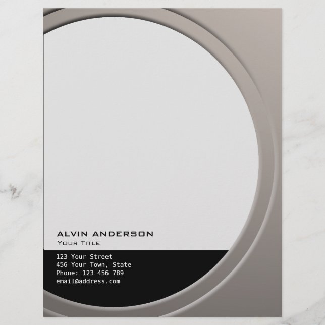 Papel Timbrado Metálico brilhante Personalizável qualquer Texto e (Frente)