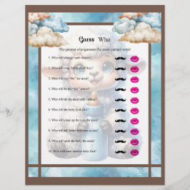 Papel Timbrado Minha Pequena Lambe, Adivinha Quem