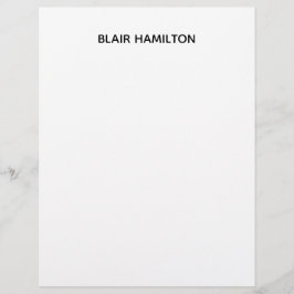 Papel Timbrado Minimalista