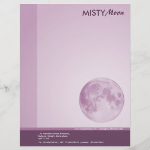 Papel Timbrado Misty Moon Blue II