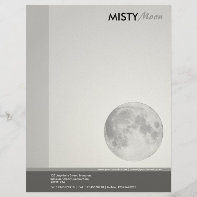 Papel Timbrado Misty Moon (Felt Paper) (Frente)