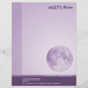 Papel Timbrado Misty Moon Violet