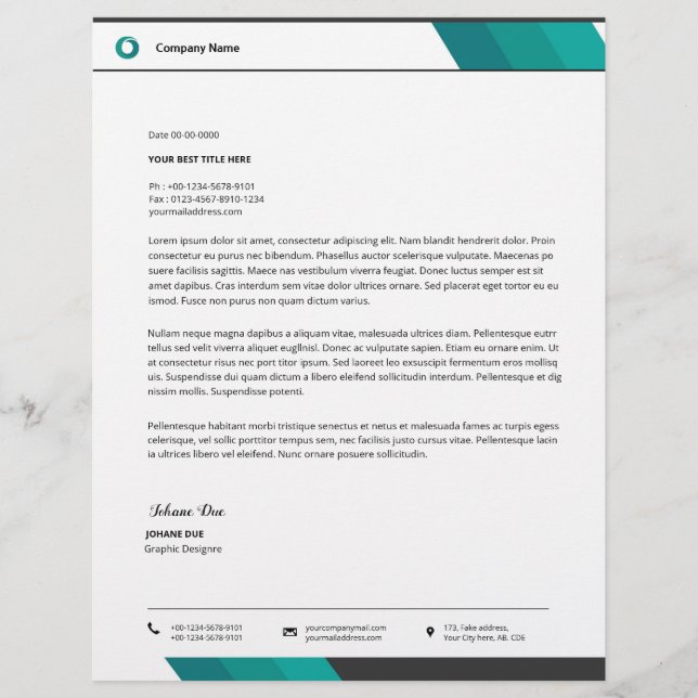 Papel Timbrado Modelo (Frente)