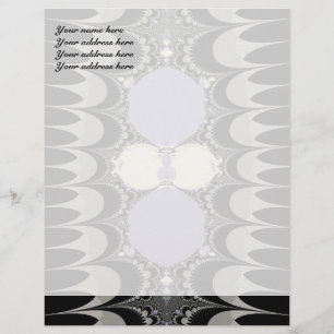 Papel Timbrado Modelo de Cabeçalho de Carta com Ornamento Dourado
