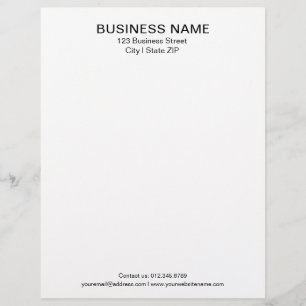 Papel Timbrado Modelo de Cabeçalho de Carta Comercial Clássico Br