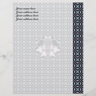 Papel Timbrado Modelo de cabeçalho de carta da web roxa