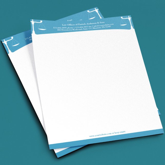 Papel Timbrado Modelo de Cabeçalho de Carta de Advogado Procurado (Criador carregado)
