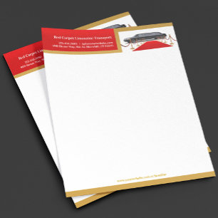 Papel Timbrado Modelo de Cabeçalho de Carta de Serviço de Limusin