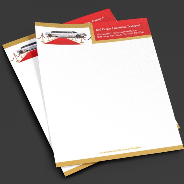 Papel Timbrado Modelo de Cabeçalho de Carta de Serviço de Tapete  (Criador carregado)