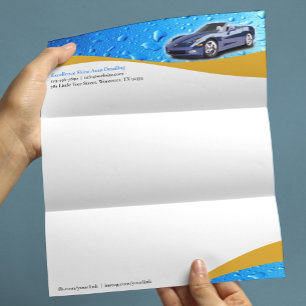 Papel Timbrado Modelo de Cabeçalho de Carta para Negócios de Deta
