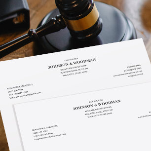 Papel Timbrado Modelo de Cabeçalho Formal Legal de Escritório de 