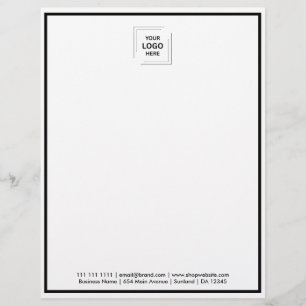 Papel Timbrado Modelo de Carta Comercial Corporativa Profissional