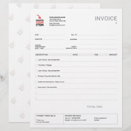 Papel Timbrado Modelo de Lista de Verificação de Fatura de Notári