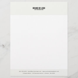 Papel Timbrado Modelo de Logotipo Comercial da Empresa Moderna