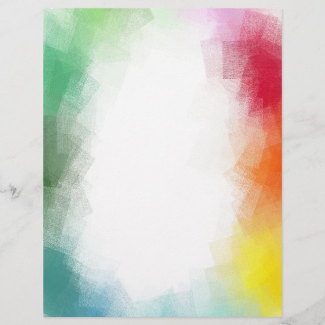 Papel Timbrado Modelo de Vazio Personalizado de abstrato Art Tend (Frente)