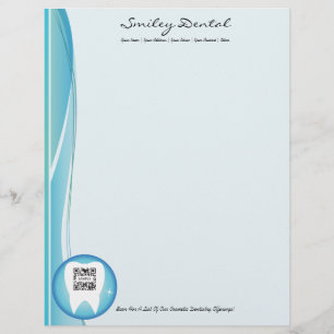 Papel Timbrado Modelo do cabeçalho dental