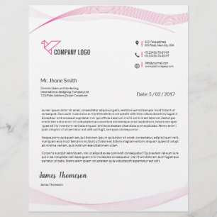 Papel Timbrado Modelo do cabeçalho do negócio