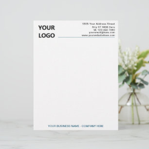 Papel Timbrado Modelo Letterhead da empresa personalizada com cód