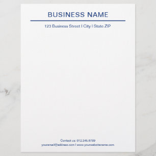 Papel Timbrado Modelo Moderno de Cabeçalho de Carta Comercial l A