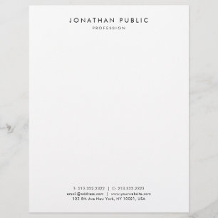 Papel Timbrado Modelo personalizado elegante moderno simples prof