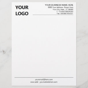 Papel Timbrado Modelo personalizado timbrado comercial com logoti