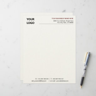 Papel Timbrado Modelo personalizado timbrado comercial com logoti
