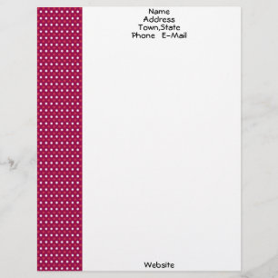 Papel Timbrado Modelo vermelho, branco e marrom timbrado