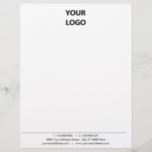 Papel Timbrado Modere seu escritório Letterhead com logotipo